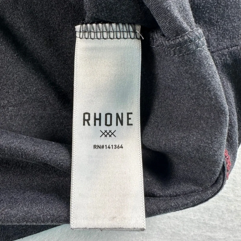 Rhone Reign Tee Training T-Shirt Mens XXL Charcoal Gray Heather Raglan Gym Sport